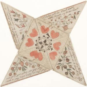Biglietto di San Valentino 1800